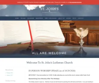 Stjohnsnaz.org(John's Lutheran Church) Screenshot