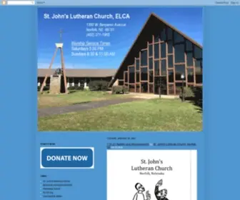 Stjohnsnorfolk.com(John's Lutheran Church ELCA) Screenshot