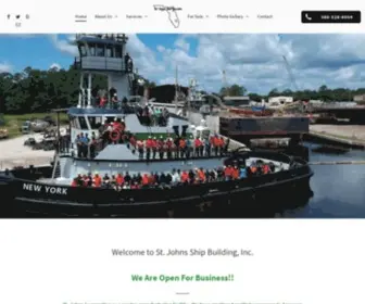 Stjohnsshipbuilding.com(A Full Service Ship Building and Marine Repair Company. St. Johns Ship Building) Screenshot