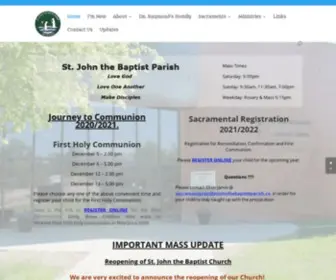 Stjohnthebaptistparish.ca(John the Baptist Parish) Screenshot