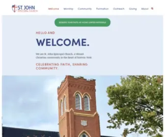 Stjohnyork.org(John Episcopal Church) Screenshot