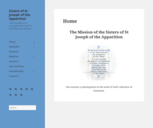 Stjoseph-Apparition.org.au(Sisters of St Joseph of the Apparition) Screenshot