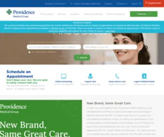 Stjosephhealthmedicalgroup.com(Providence Medical Group) Screenshot