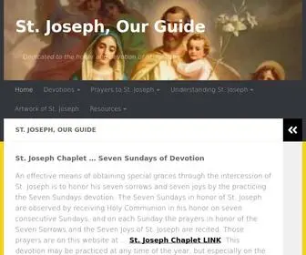 Stjosephourguide.org(Dedicated to the honor and devotion of St) Screenshot