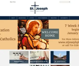 Stjosephplacentia.org(Joseph Catholic Church) Screenshot