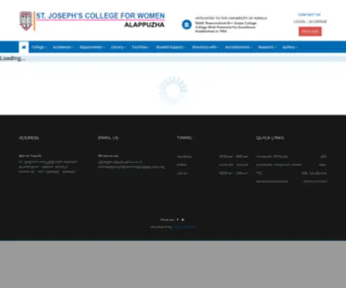 Stjosephscollegeforwomen.org(Stjosephscollegeforwomen) Screenshot