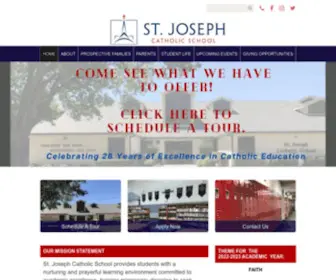 Stjosephtx.org(Joseph Catholic School (Arlington) Screenshot