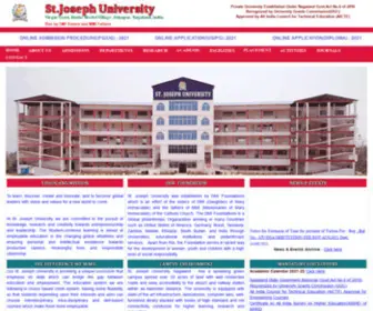 Stjosephuniv.edu.in(St Joseph University St Joseph University) Screenshot