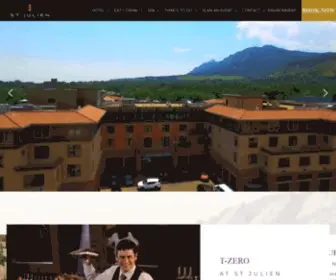 Stjulien.com(The Official Website of St Julien Hotel & Spa) Screenshot