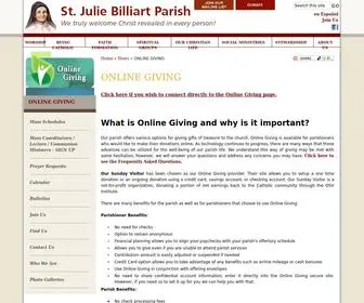 Stjulies.org(ONLINE GIVING) Screenshot