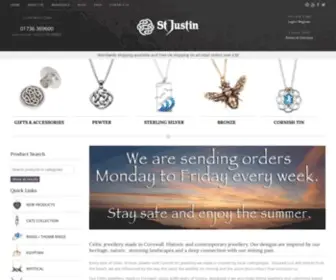 Stjustin.co.uk(Celtic jewellery made in Cornwall) Screenshot