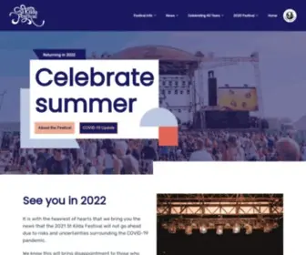 Stkildafestival.com.au(Celebrate summer) Screenshot
