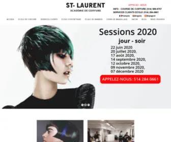 Stlaurentcoiffure.com(École de coiffure à Montreal) Screenshot