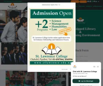 Stlawrence.edu.np(Lawrence College) Screenshot