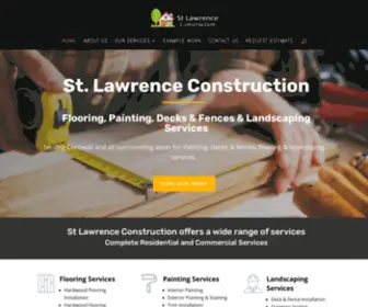 Stlawrenceconstruction.ca(Hardwood flooring installation and resurfacing) Screenshot