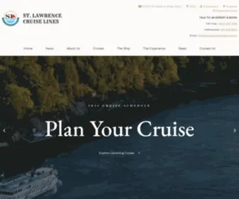 Stlawrencecruiselines.com(River Cruises St Lawrence River Cruise in the 1000 Islands Calm Water) Screenshot