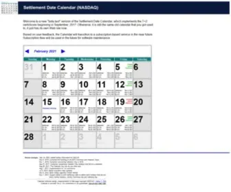 STLCL.com(May 2021 Settlement Date Calendar (NASDAQ)) Screenshot