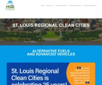 STLcleancities.org(Building Partnerships to Reduce Our Reliance on Petroleum in Transportation) Screenshot