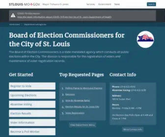 Stlelections.com(Louis Board of Election Commissioners) Screenshot