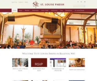 Stlouise.org(Louise Catholic Church) Screenshot