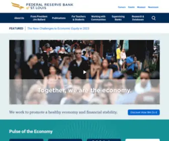 Stlouisfed.org(The mission of the St. Louis Fed) Screenshot