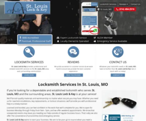 Stlouislocksmithservices.com(St Louis Locksmith Services) Screenshot