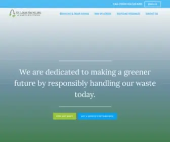 Stlouisrecycling.com(St. Louis Recycling & Waste Solutions) Screenshot