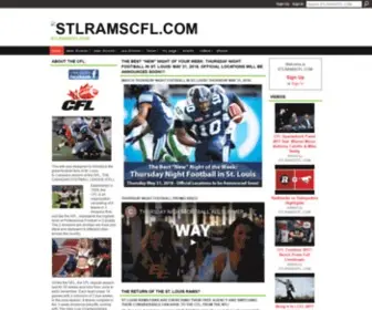 STlramscFL.com(PROMOTING THE STL RAMS (CFL)) Screenshot