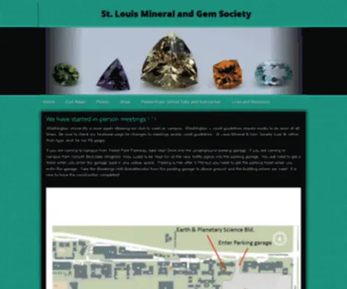 STlrockclub.com(Louis Mineral and Gem Society) Screenshot