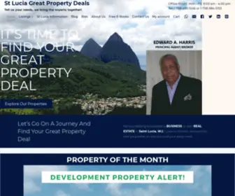 Stluciagreatpropertydeals.com(St Lucia Great Property Deals) Screenshot