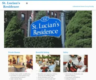 Stluciansresidence.com(A Residential Senior Living Facility) Screenshot