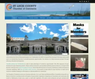 Stluciechamber.org(Connecting Businesses and Educating Residents &amp; Visitors) Screenshot