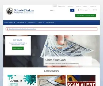 Stlucieclerk.com(Saint Lucie County Clerk & Comptroller) Screenshot