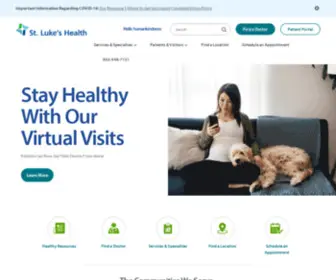 Stlukesinternational.com(St. Luke’s Health) Screenshot