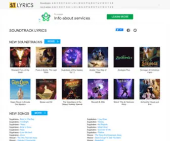 STLyrics.com(SOUNDTRACK LYRICS) Screenshot