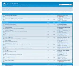 STM32Duino.com(Arduino for STM32) Screenshot