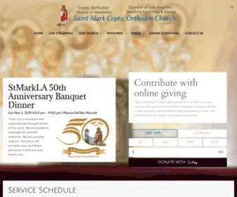 Stmarkla.org(This is the official page of StMarkLA. St Mark Coptic Orthodox Church in Los Angeles) Screenshot