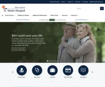 Stmarkshospital.com(Mark's Hospital) Screenshot