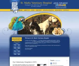 Stmarksvet.com(Veterinarian and Animal Hospital in New York) Screenshot