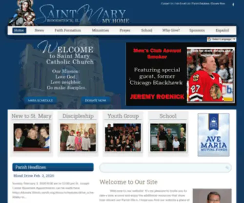 Stmary-Woodstock.org(Mary Catholic Church) Screenshot