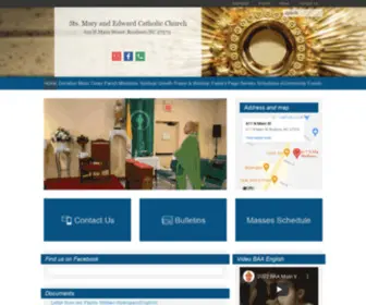 Stmaryandedward.org(Saints Mary & Edward Catholic Church) Screenshot