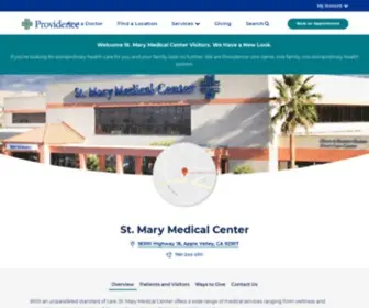 Stmaryapplevalley.com(St. Mary Medical Center) Screenshot