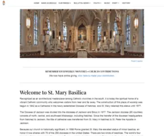 Stmarybasilica.org(Mary Basilica Natchez) Screenshot