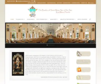 Stmarykeywest.com(The Basilica of Saint Mary Star of the Sea) Screenshot