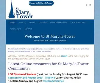 Stmaryletower.org.uk(The Civic Church of Ipswich) Screenshot