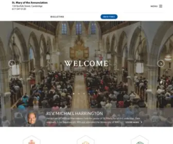 Stmaryoftheannunciation.com(Saint Mary of the Annunciation Parish) Screenshot