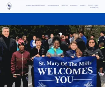 Stmaryofthemills.org(St Mary of the Mills School) Screenshot