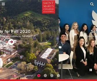 Stmarys-CA.edu(Saint Mary's College) Screenshot