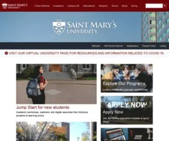 Stmarys.ca(Saint Mary's University) Screenshot
