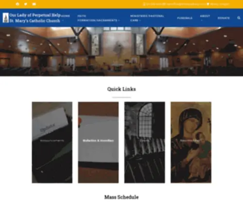 Stmarysalbany.com(Our Lady of Perpetual Help) Screenshot